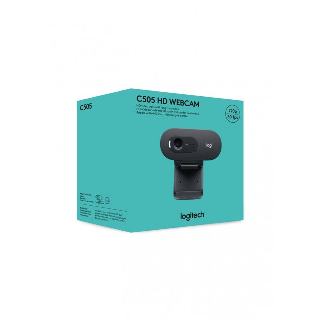 Logitech C505 webcam 1280 x 720 px USB Black