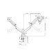 Multibrackets M Deskmount Gas Spring Dual Black Multibrackets M Deskmount Gas Spring Dual Black