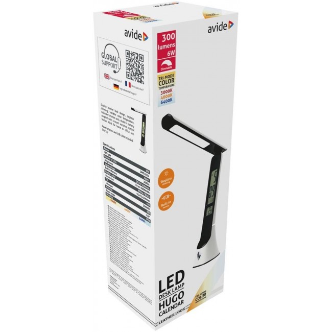 Avide ABLDLC-6W-WB-HG table lamp LED White, Brown Avide ABLDLC-6W-WB-HG table lamp LED White, Brown