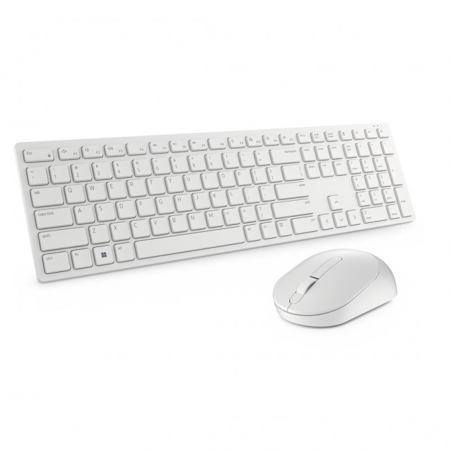 DELL Pro Keyboard and Mouse - KM5221W - German (QWERTZ) - White