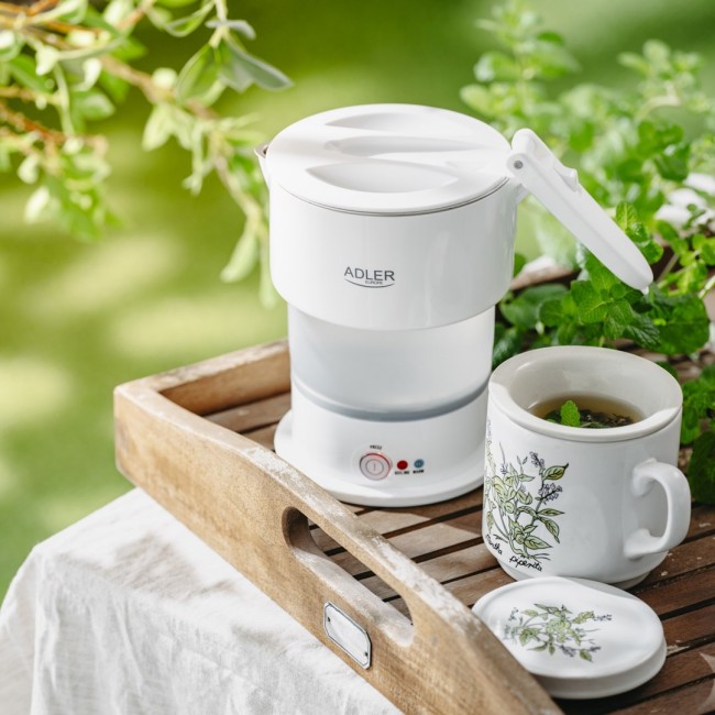 Silicone kettle ADLER AD 1377w White