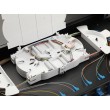 Equip 12-Port Fiber Optic Splice Box, SC Duplex, OS2, 1U, Equipped, Black