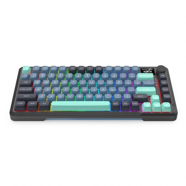 REDRAGON K724GBG-RGB-PRO Behemoth keyboard USB + RF Wireless + Bluetooth Grey, Blue