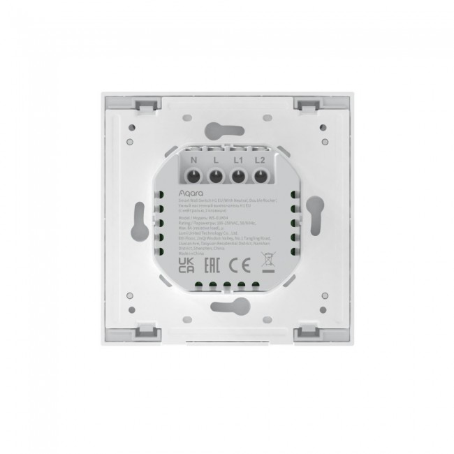 Double switch with neutral wire WS-EUK04 Aqara Double switch with neutral wire WS-EUK04 Aqara