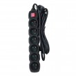 Esperanza ELK218K power extension 3 m 6 AC outlet(s) Indoor Black