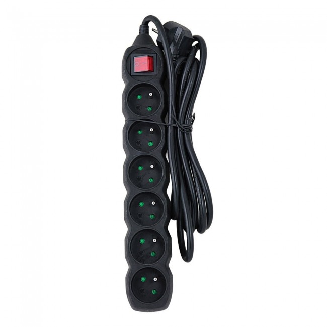 Esperanza ELK218K power extension 3 m 6 AC outlet(s) Indoor Black