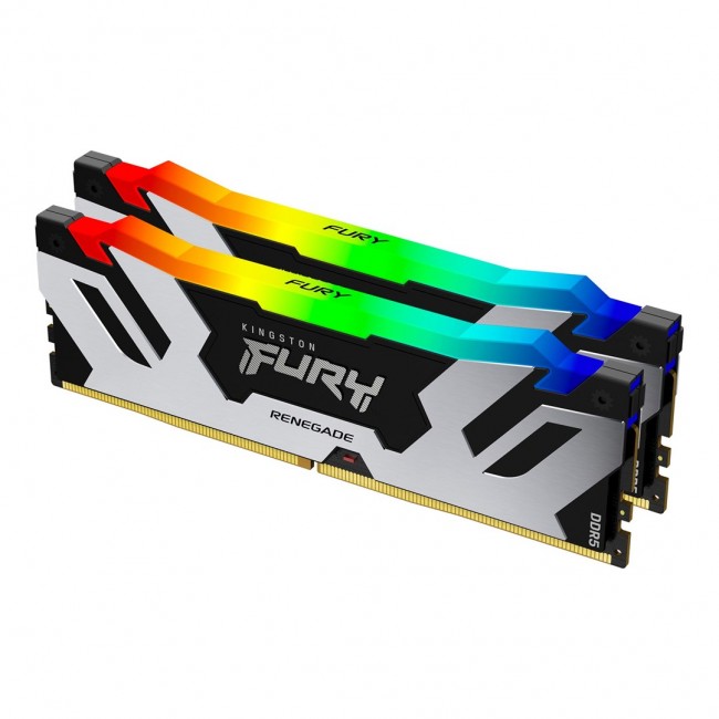 Kingston Technology FURY 16GB 7200MT/s DDR5 CL38 DIMM (Kit of 2) Renegade RGB XMP Kingston Technology FURY 16GB 7200MT/s DDR5 CL38 DIMM (Kit of 2) Renegade RGB XMP