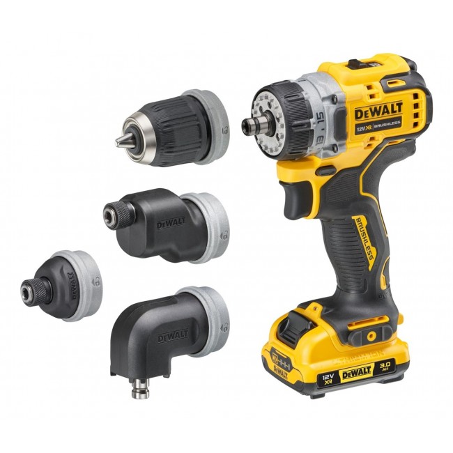 DeWALT DCD703L2T-QW drill 1500 RPM Keyless 900 g Black, Yellow DeWALT DCD703L2T-QW drill 1500 RPM Keyless 900 g Black, Yellow