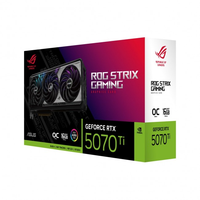 ASUS ROG -STRIX-RTX5070TI-O16G-GAMING NVIDIA GeForce RTX 5070 Ti 16 GB GDDR7 ASUS ROG -STRIX-RTX5070TI-O16G-GAMING NVIDIA GeForce RTX 5070 Ti 16 GB GDDR7
