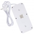 Maclean power strip, 6 socket extension + 4xUSB, 110-240V AC 50/60Hz, 2.1A max 2500W, 1.5 m, white, MCE389 W Maclean power strip, 6 socket extension + 4xUSB, 110-240V AC 50/60Hz, 2.1A max 2500W, 1.5 m, white, MCE389 W