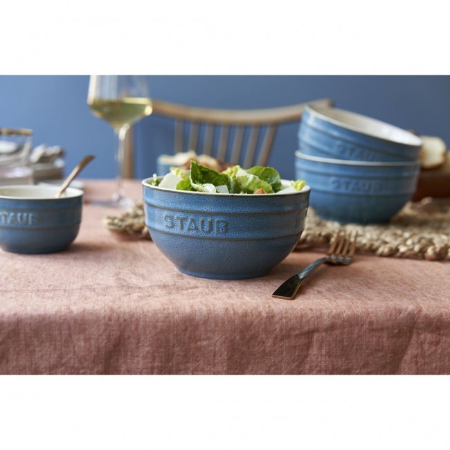 Staub Ceramique Bowl set 0.7 L Round Ceramic Turquoise 4 pc(s)