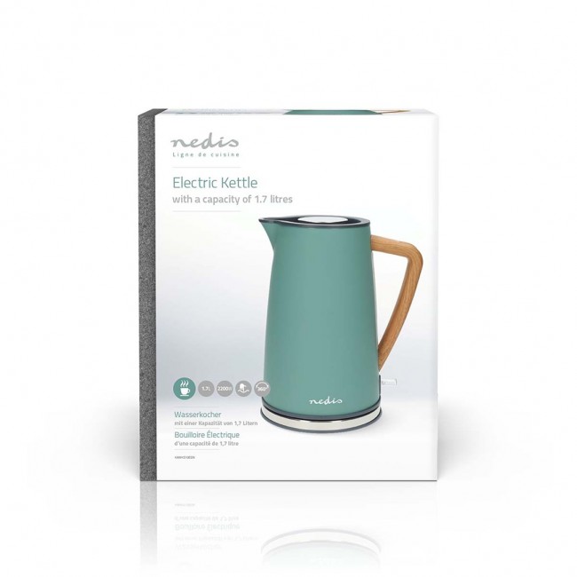 Nedis KAWK510EGN electric kettle 1.7 L 2200 W Green