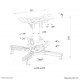 Neomounts CL25-530BL1 Beamer ceiling mount - h 25,5 cm - easy-install - full motion