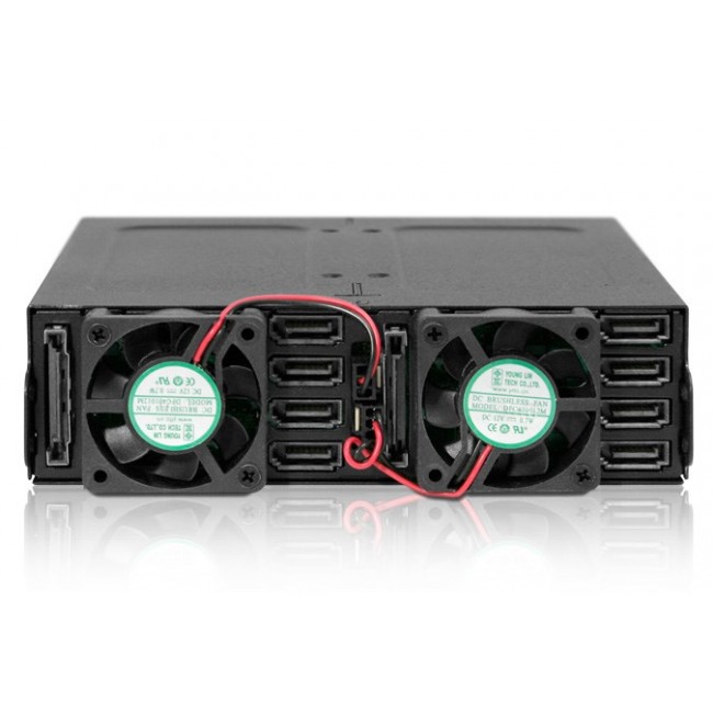 Icy Dock MB998SP-B disk array 0 TB Black