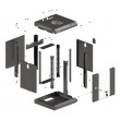 Lanberg WF11-3306-10B rack cabinet 6U Wall mounted rack Black Lanberg WF11-3306-10B rack cabinet 6U Wall mounted rack Black