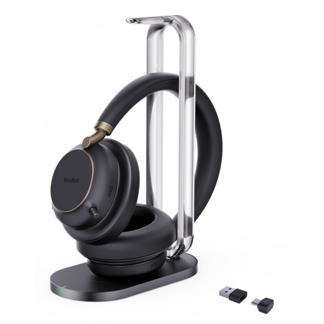 Yealink BH76 Plus with Charging Stand Teams Black USB-C/A Headset