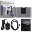 Qoltec 52631 HDD SSD doscking station | SATA | M.2 NVMe | cloning | USB-C | 10Gb/s | 28TB