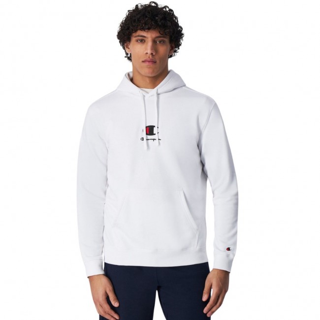 Men's Champion Hooded Sweatshirt white 220268 WW001 L