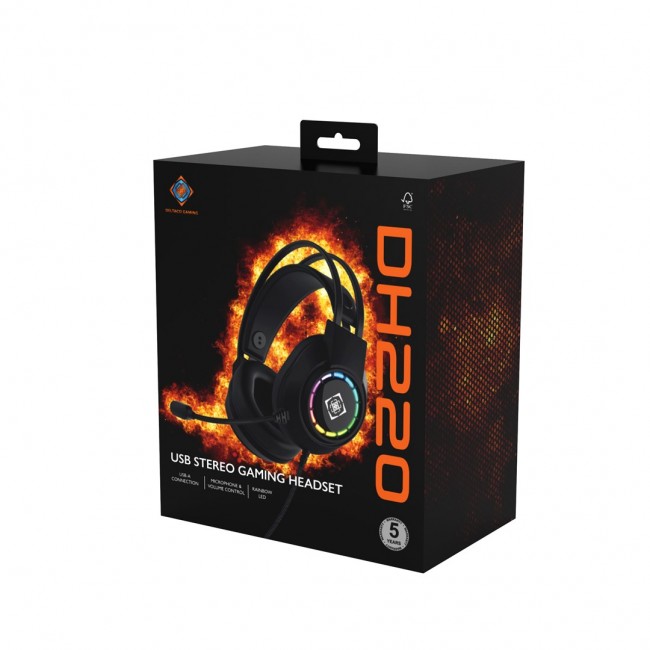 Deltaco Gaming GAM-168 headphones/headset Wired Head-band USB Type-A Black Deltaco Gaming GAM-168 headphones/headset Wired Head-band USB Type-A Black