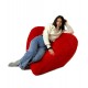 Sako bag pouffe Heart red XXL 140 x 100 cm