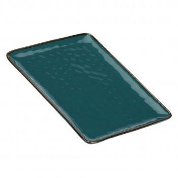 Concerto Ottanio Rectangular Tray - Blue-Green, 36 x 26.5 cm