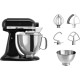 KitchenAid 5KSM175PSEOB mixer Stand mixer 300 W Black, Stainless steel