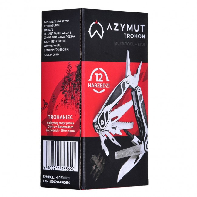 Multitool AZYMUT Trohon - 12 tools + 8 bits + holster (H-P2010121) Multitool AZYMUT Trohon - 12 tools + 8 bits + holster (H-P2010121)