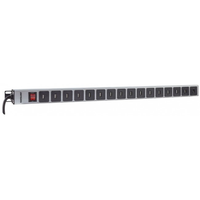 Intellinet Vertical Rackmount 16-Port USB-A Power Distribution Unit (CEE 7/7), With overload protection switch, 2.1 A Max. per Port, 2m Power Cord (Euro 2-pin plug) Intellinet Vertical Rackmount 16-Port USB-A Power Distribution Unit (CEE 7/7), With overload protection switch, 2.1 A Max. per Port, 2m Power Cord (Euro 2-pin plug)