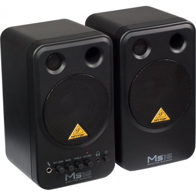 Behringer MS16 loudspeaker 2-way Black Wired 16 W Behringer MS16 loudspeaker 2-way Black Wired 16 W