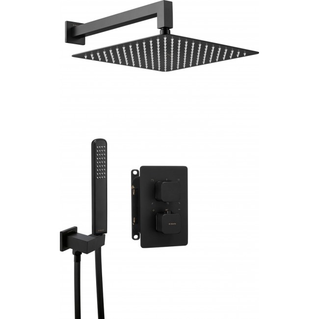 Concealed shower set with thermostatic BOX