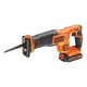 Black & Decker BDCR18-QW reciprocating saw Black, Orange