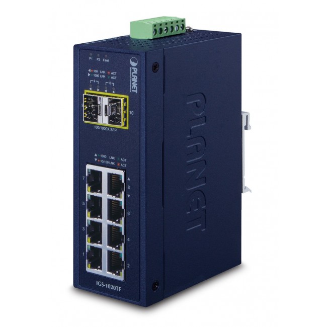 PLANET IGS-1020TF network switch Unmanaged Gigabit Ethernet (10/100/1000) Blue PLANET IGS-1020TF network switch Unmanaged Gigabit Ethernet (10/100/1000) Blue