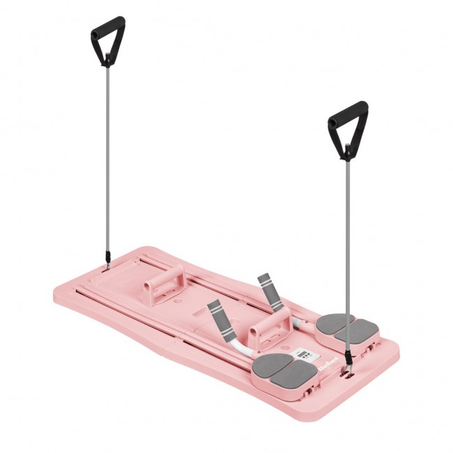 Domowy zestaw do pilates, wielofunkcyjny przyrząd do wicze fitness 9 w 1, kolor r owy