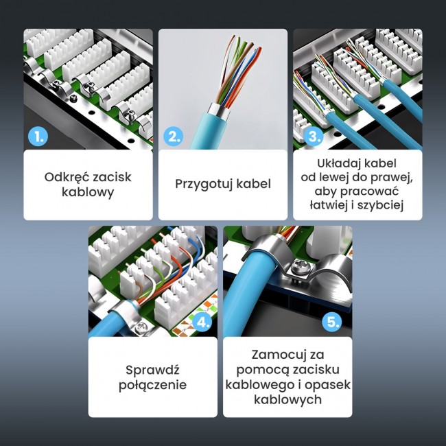 Extralink CAT6 UTP 0.5U | Patchpanel | 24 Ports