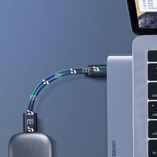 Ugreen 60559 laptop dock/port replicator USB 3.2 Gen 1 (3.1 Gen 1) Type-C Silver