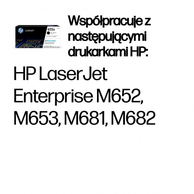 HP 655A Black Original LaserJet Toner Cartridge
