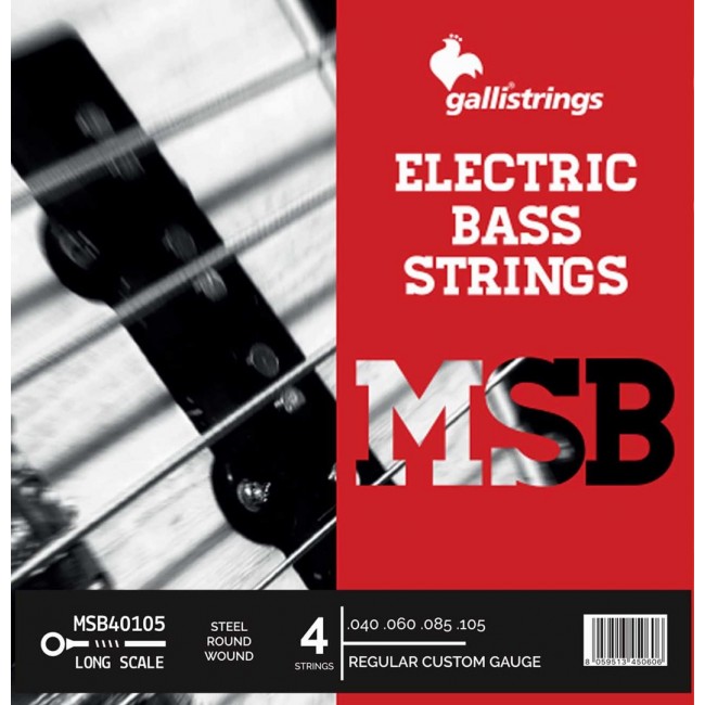 Galli MSB40105 Regular Custom - struny do 4-strunowego basu .040-.105