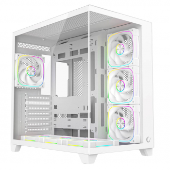 RAMPAGE PC CASE WITH TEMPERED GLASS white