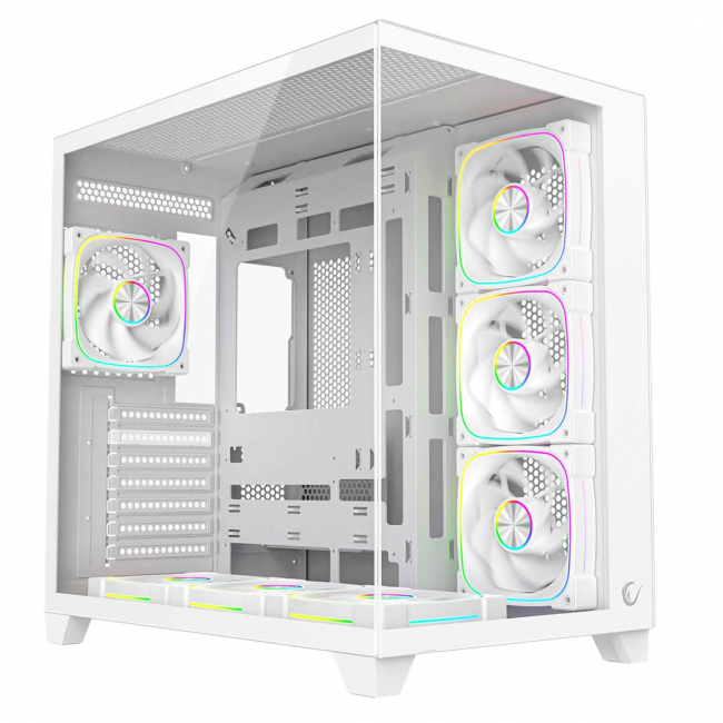 RAMPAGE PC CASE WITH TEMPERED GLASS white RAMPAGE PC CASE WITH TEMPERED GLASS white