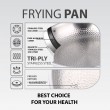 HAMMERED Steel Frying Pan MAESTRO MR-1229 24 cm (MR-1229-24)