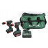 METABO. KIT 2xBS18Q + AKU LiPOWER 1x2.0 Ah 1x4.0 Ah +BAG %%%