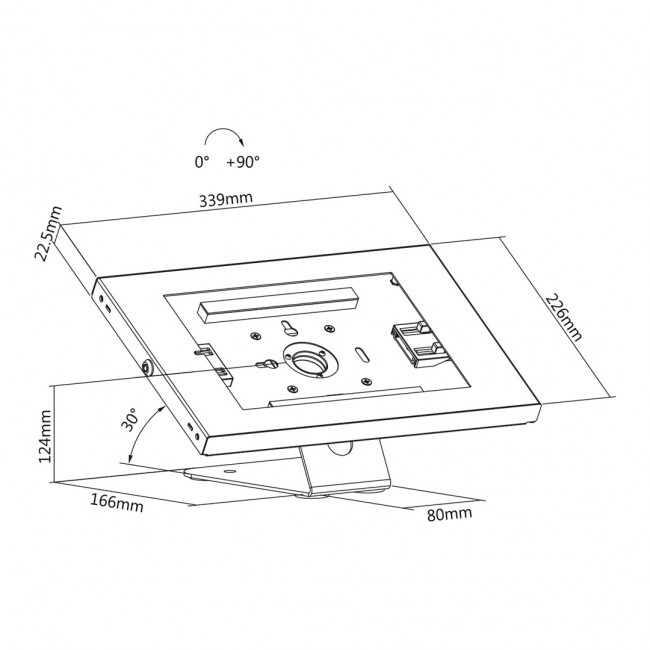 Maclean MC-475W Tablet Advertising Mount, Wall/Desk Mount with Locking Device, Compatible with 9.7 Maclean MC-475W Tablet Advertising Mount, Wall/Desk Mount with Locking Device, Compatible with 9.7