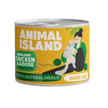 ANIMAL ISLAND Chicken and goose - wet cat food - 200g
