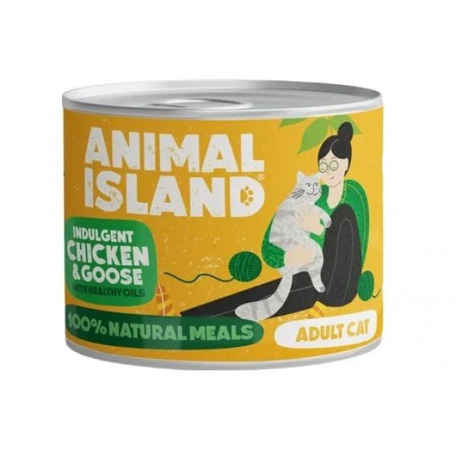 ANIMAL ISLAND Chicken and goose - wet cat food - 200g