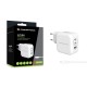 Conceptronic 3-Port 67W GaN USB PD Charger with USB-C Charging Cable, USB-C x 2, USB-A x 1, QC 3.0, PPS
