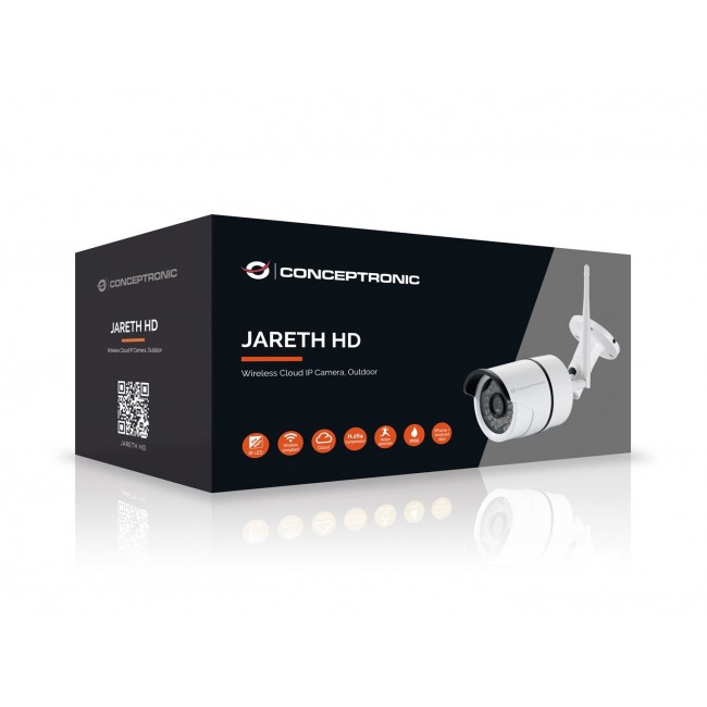 Conceptronic JARETH HD Wireless Cloud IP Camera, Outdoor