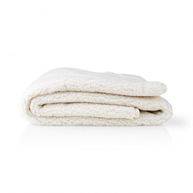 Nedis 1 Person, 150 x 80 cm, 3 Heat Settings, Washable, Overheating protection, Polyester / Synthetic, White