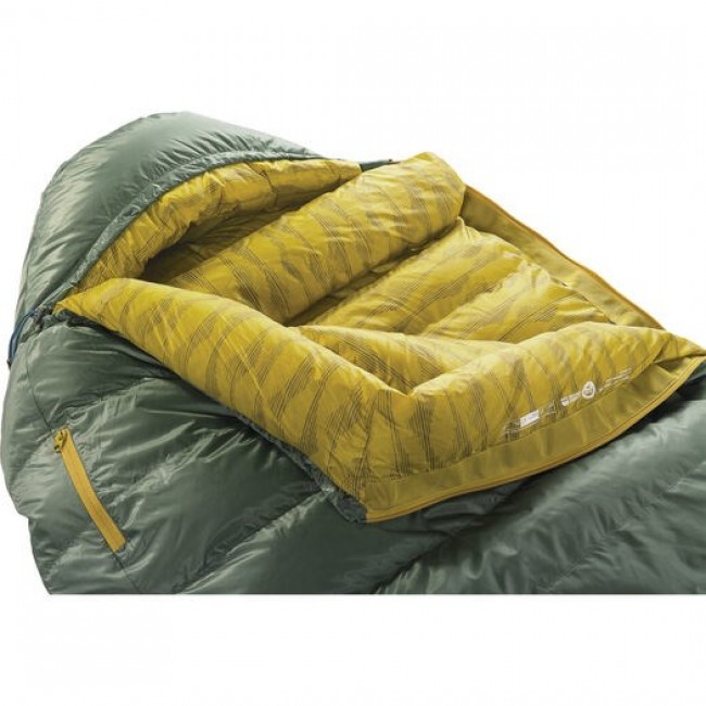 Therm-a-Rest Questar Adult Mummy sleeping bag Polyester Green, Yellow