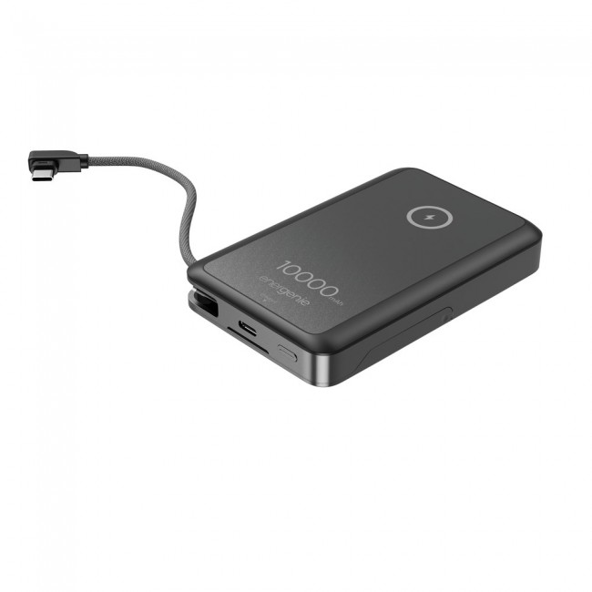 Gembird PB10-WPC15MS-01 Magnetic wireless powerbank with integrated stand, 15W, 10000 mAh, black