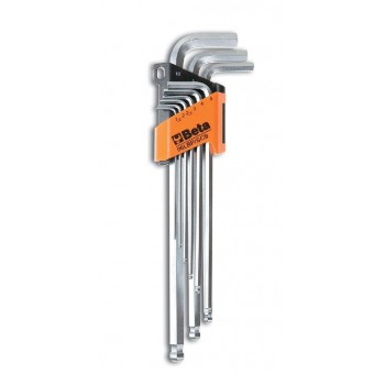 KLUCZE TRZPIEN.DLUGIE Z KONC.KULISTA 1,5-10MM (9 SZT.) BETA
